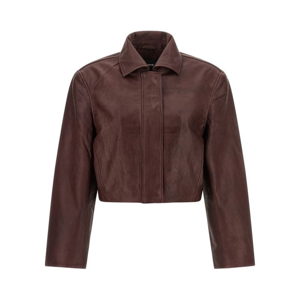 Rotate Birger Christensen Women ' Boxy Square Leather' Jacket